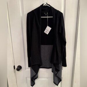 Smartwool Edgewood Wrap Sweat Cardigan Black Grey XL NEW WITH TAGS